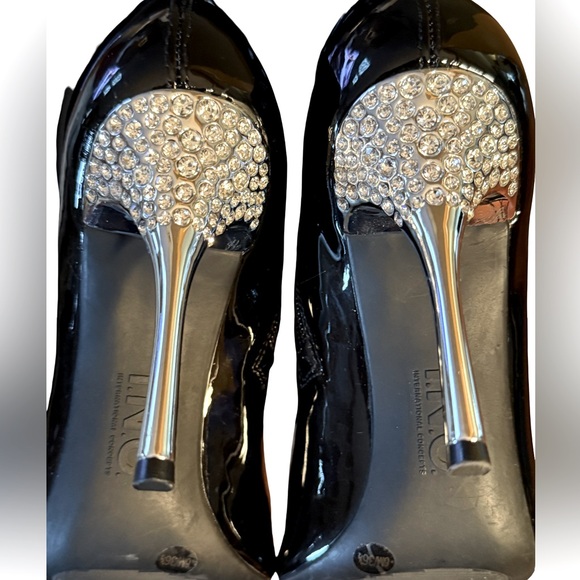 INC International Concepts NWT Size 6 Black Patent Leather Over the Knee Boots - Picture 11 of 14